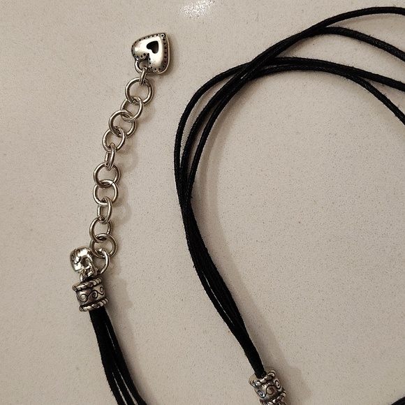 Brighton Heritage Heart Black Corded Pendant Necklace - Picture 4 of 8